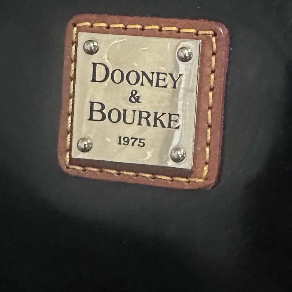 Dooney & Bourke Nina Black Patent Leather Large Satchel - Picture 13 of 13